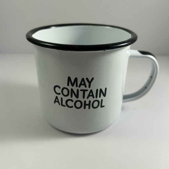 wild barrel supply co Other - Enamel Mug White with Black Rim